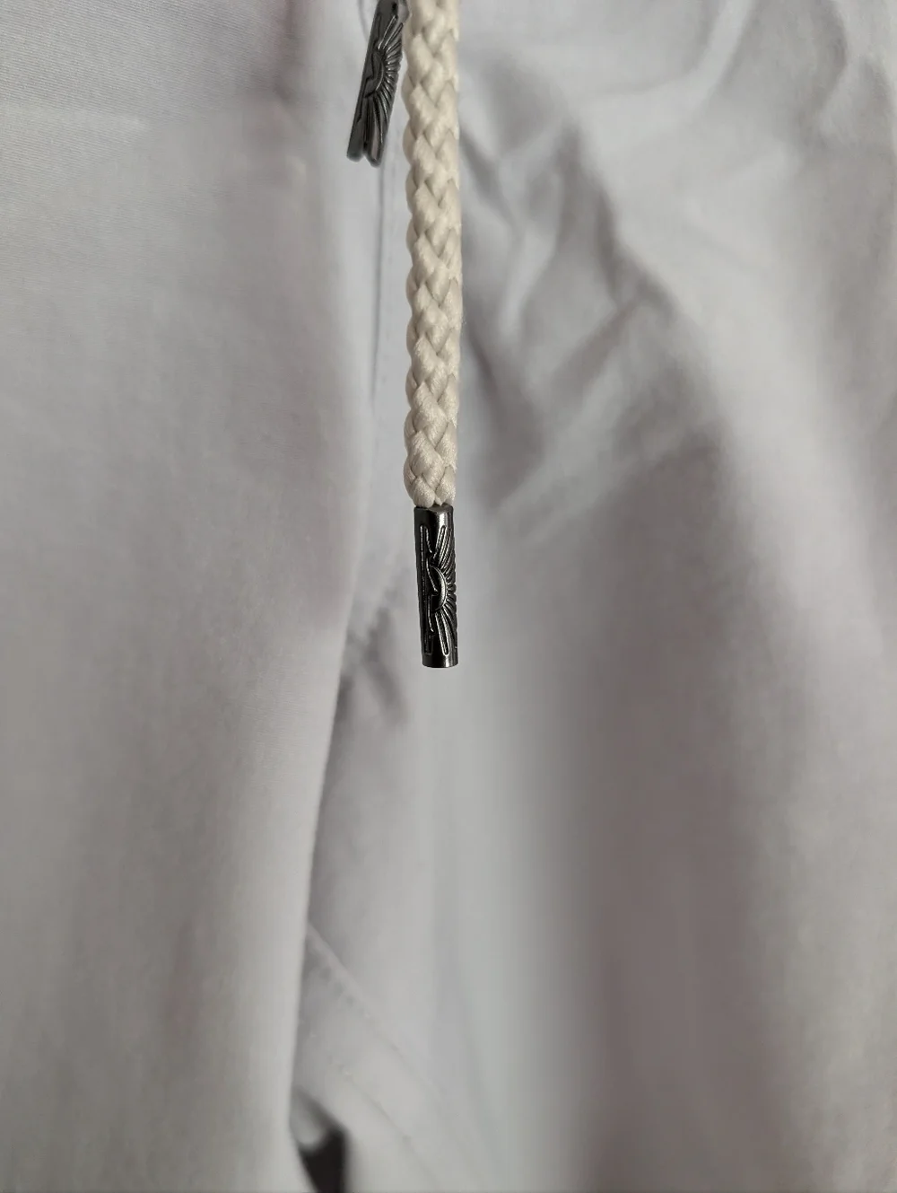 Faherty Light Gray Flat-Front Drawstring Shorts 38x7